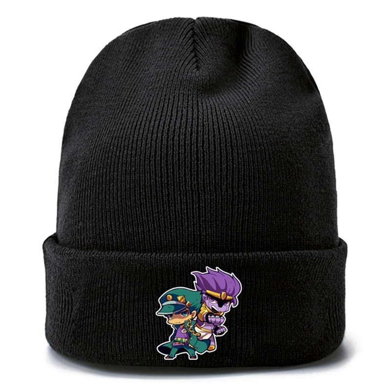 Anime JoJo s Bizarre Adventure Cosplay Cap Jotaro Kujo Hat Army Military JOJO Caps Knitting Hats 1 ✅ JJBA Shop