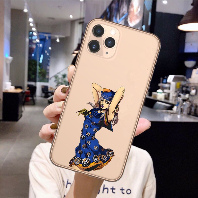 Anime JoJos Bizarre Adventure Phone Case for iPhone 12 Pro Cartoon Silicone Cover For iPhone 11 5 ✅ JJBA Shop