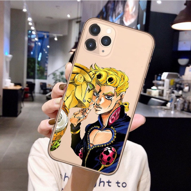 Anime JoJos Bizarre Adventure Phone Case for iPhone 12 Pro Cartoon Silicone Cover For iPhone 11 6.jpg 640x640 6 ✅ JJBA Shop
