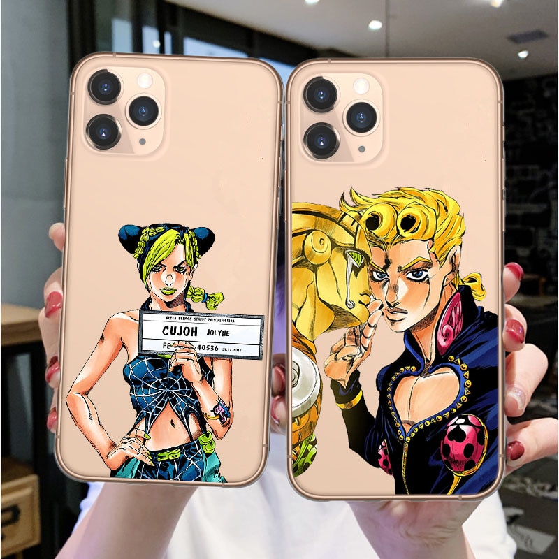 Anime JoJos Bizarre Adventure Phone Case for iPhone 12 Pro Cartoon Silicone Cover For iPhone 11 ✅ JJBA Shop
