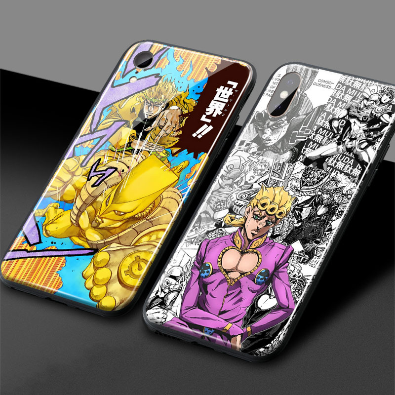 JoJo s Bizarre Adventure JoJo Anime tempered Glass Phone Case Shell cover For iPhone SE 6 1 ✅ JJBA Shop